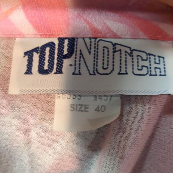 Plus Size Vintage 70s crepe floral high v neck blouson sleeve blouse Size XXL - Picture 9 of 10